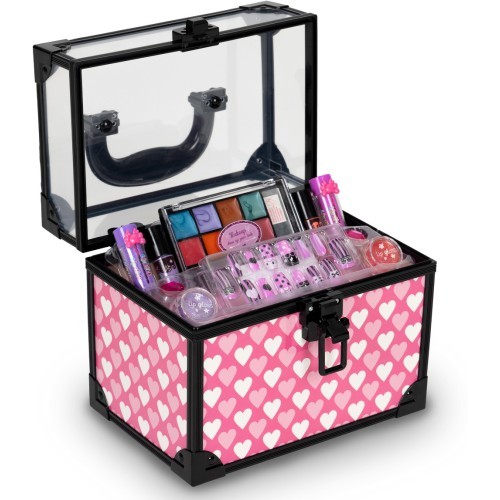 Children's makeup and nail cosmetics trunk set
