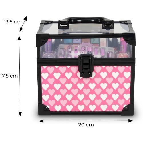 Children's makeup and nail cosmetics trunk set
