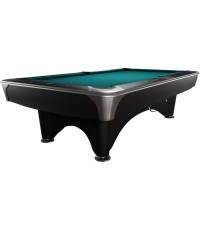 Бильярдный стол Dynamic IV Pool, 9 футов, матовый черный, Simonis 760 сине-зеленый