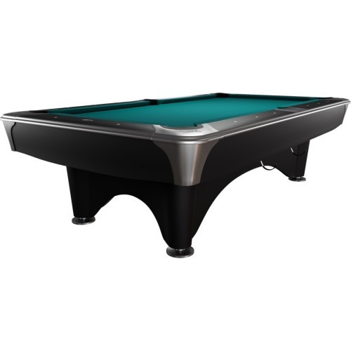 Biliardo stalas Dynamic IV Pool, 9 ft, matinis juodas, Simonis 760 mėlynai žalias