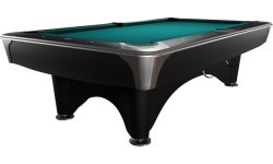 Biliardo stalas Dynamic IV Pool, 9 ft, matinis juodas, Simonis 760 mėlynai žalias