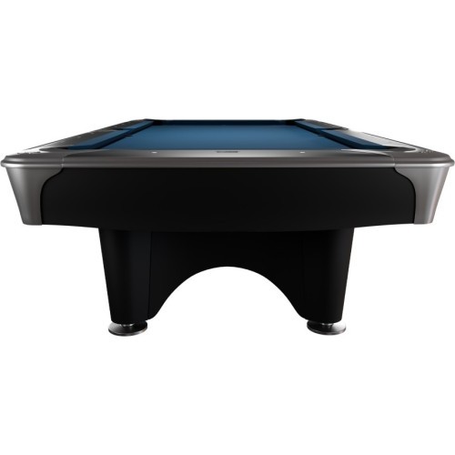 Billiard Table, Pool, Dynamic IV, 9 ft., Matt Black, Simonis 760 blue green