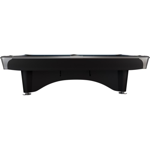 Billiard Table, Pool, Dynamic IV, 9 ft., Matt Black, Simonis 760 blue green