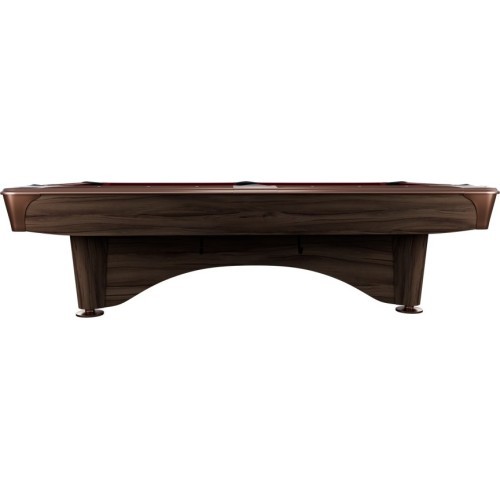 Billiard Table, Pool, Dynamic IV, Modern Brown, 8 ft., Simonis 760 blue green