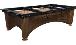 Biliardo stalas Pool Dynamic IV, Modern Brown, 9 ft, Simonis 760 mėlynai žalias