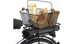 Fischer bicycle pannier bag, steel rack mount (black)