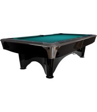 Бильярдный стол Pool Dynamic IV, глянцевый чёрный, 8 футов, Simonis 760 сине-зелёный