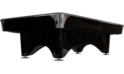 Бильярдный стол Pool Dynamic IV, глянцевый чёрный, 8 футов, Simonis 760 сине-зелёный