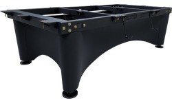 Бильярдный стол Pool Dynamic IV, глянцевый чёрный, 8 футов, Simonis 760 сине-зелёный