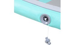Pripučiamas gimnastikos kilimėlis inSPORTline Airstunt 300 x 100 x 10 cm, baltas, su elektriniu siurbliu