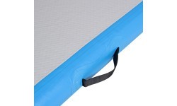 Pripučiamas gimnastikos kilimėlis inSPORTline Airstunt 400 x 100 x 10 cm, baltas, su elektrine pompa