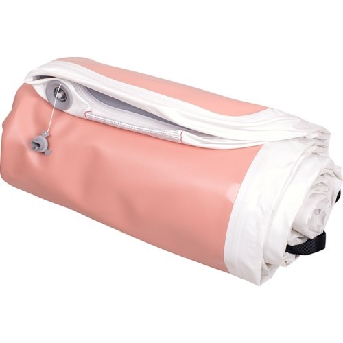 Inflatable Exercise Mat inSPORTline Airstunt 500 x 100 x 10 cm Coral Pink w/ Electric Pump