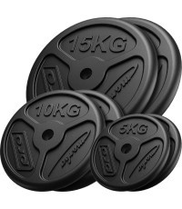 Комплект чугунных дисков Marbo, 60кг / 2x15кг + 2x10кг + 2x5кг