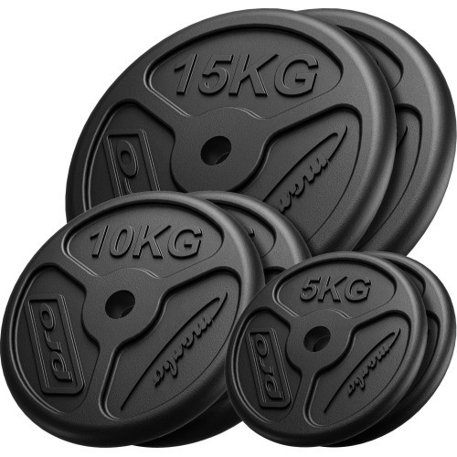 Комплект чугунных дисков Marbo, 60кг / 2x15кг + 2x10кг + 2x5кг
