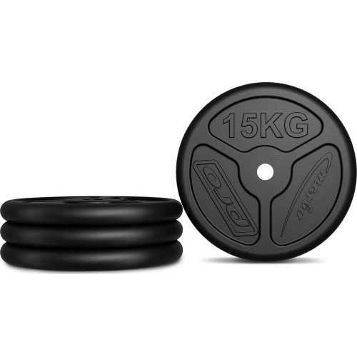 Комплект чугунных дисков Marbo, 60кг / 2x15кг + 2x10кг + 2x5кг