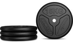 Cast Iron Weights Set Marbo, 60kg / 2x15kg + 2x10kg + 2x5kg
