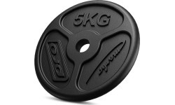 Cast Iron Weights Set Marbo, 60kg / 2x15kg + 2x10kg + 2x5kg