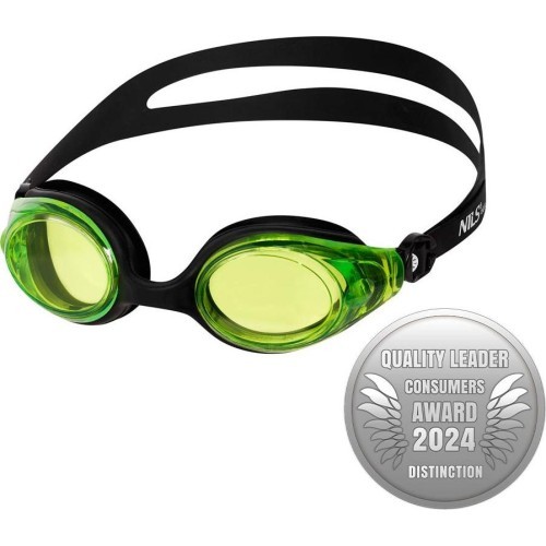 Черно-зеленые очки для плавания NILS AQUA NQG600AF