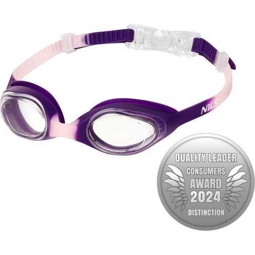 Vaikiški plaukimo akiniai NILS AQUA NQG170AF, violetiniai / rožiniai