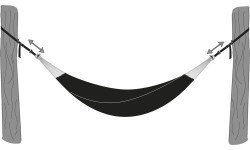 Hammock strap Amazonas T-Strap, 2 pcs.