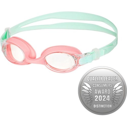 Детские очки для плавания NILS AQUA NQG700AF, мятно-розовые
