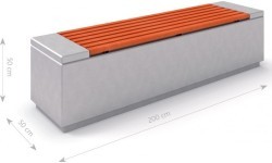 Betoninis suolas Inter-Play Deco 2