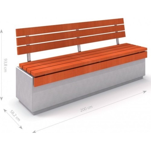 Betoninis suolas Inter-Play Deco 1