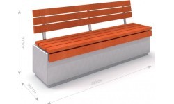 Concrete Bench Inter-Play Deco 1