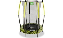 EXIT Tiggy Junior batutas su apsauginiu tinklu, ø140 cm, juodas/žalias