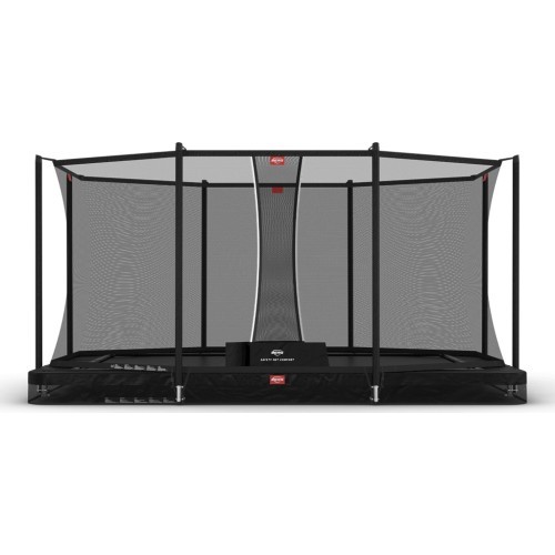 Batutas BERG Ultim Favorit InGround 410 juodas + apsauginis tinklas Comfort