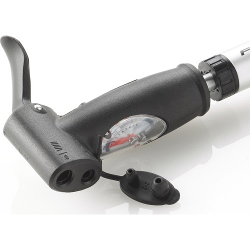 FISCHER Mini Hand Pump AV/FV/DV with pressure gauge, aluminium, 25 cm