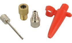 Fischer pump adapter set // 4 pieces: FV-DV, DV-FV, ball needle, air mattress