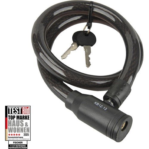 Fischer bike cable lock with key, 18 x 800 mm
