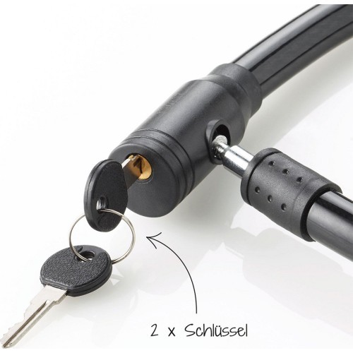 Fischer bike cable lock with key, 18 x 800 mm
