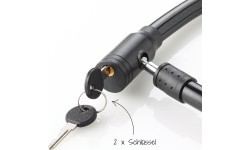 Fischer bike cable lock with key, 18 x 800 mm