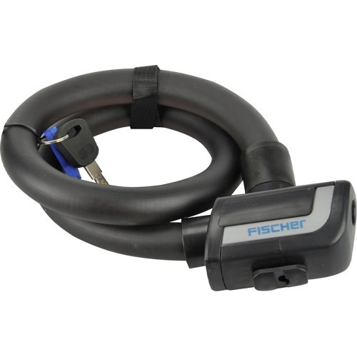 Fischer bicycle lock, cable, with key, 14 x 600 mm