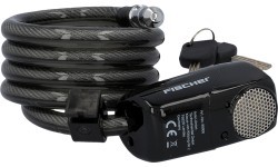 Fischer Alarm Bike Lock // with 110 dB alarm, cable, keyed, 12 x 1200 mm