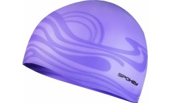 Silikoninė plaukimo kepuraitė violetinė Spokey SHOAL