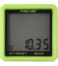 FISCHER Trend bicycle computer, 13 functions, wired, with battery (lime green)