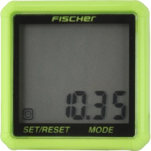 Велокомпьютер FISCHER Trend, 13 функций, проводной, с батарейкой (салатовый)