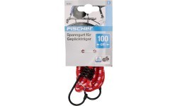 Fischer luggage rack strap with hook, 100 cm (red)