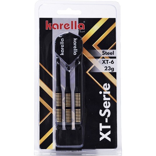 Smiginio strėlytės Karella XT-6 su plieniniais smaigaliais, 23 g