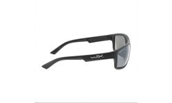 Wiley X Peak ACPEA06 grey, black-rimmed glasses.