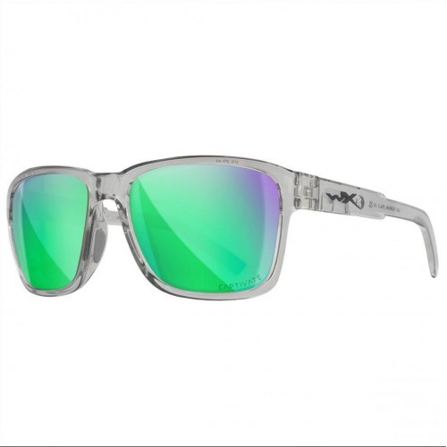 Очки Wiley X Trek AC6TRK07 Captivate с зелёными зеркальными линзами