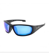 Wiley X Boss Captivate blue mirror glasses, black