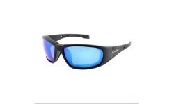 Wiley X Boss Captivate blue mirror glasses, black