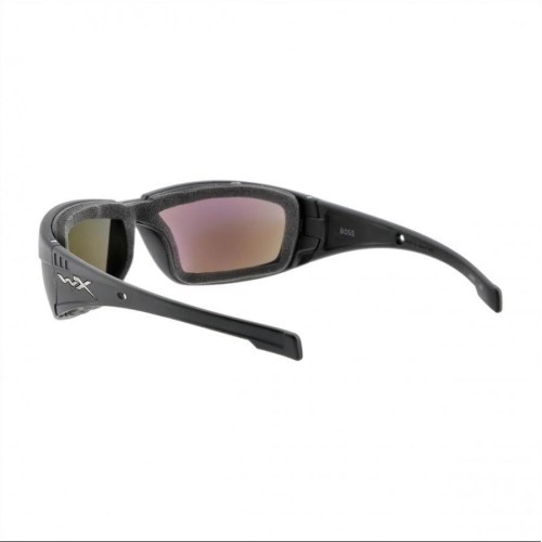 Wiley X Boss Captivate blue mirror glasses, black