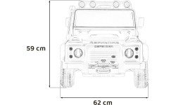Land Rover Defender 110 SVX Concept elektromobilis baltas