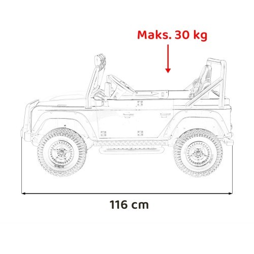 Электромобиль Land Rover Defender 110 SVX Concept, оранжевый