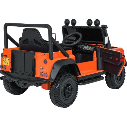 Elektromobilis Land Rover Defender 110 SVX Concept, oranžinis